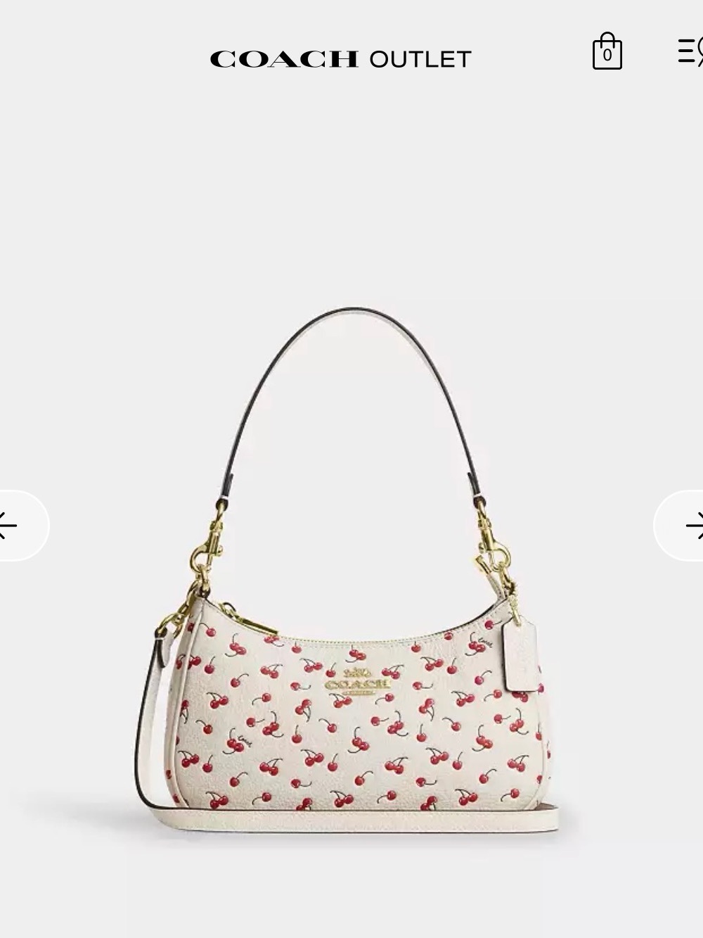Coach Teri Shoulder Bag *Cherry Print